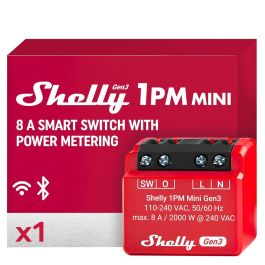 Shelly Módulo switch Mini 1PM Gen3 Wi-Fi BT