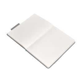 Cuaderno Con Gomilla Antartik Notes Tapa Dura A4 Hojas Rayas Gris Y Turquesa 100 Hojas 80 gr Fsc