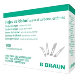 B. Braun Hojas de Bisturí Vet Nº 20, 100 unidades - Acero al carbono, estériles, para mango 4 B. Braun Hojas de Bisturí Vet Nº 20, 100 unidades - Acero al carbono, estériles, para mango 4 Precio: 32.49999984. SKU: B1BHAVRQH6