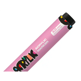 Liderpapel Rotulador Acrílico Base Agua, Punta Redonda 3 mm, Todo Tipo de Superficie, Rosa Claro