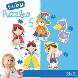 Educa Puzzle Baby Erase una vez (Cuentos Populares) Contiene 5 Puzzles para Niños de 2 a 4 Años