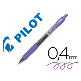 Pilot Boligrafo G-2 Retractil Violeta Tinta Gel Negro 0.4 mm Sujecion Caucho Precio: 24.8292. SKU: B1FZW9NDBW
