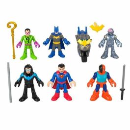 Imaginext HXF94 DC Super Friends Caja de Figuras Deluxe con 9 Elementos
