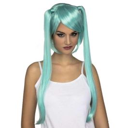 Peluca larga azul manga 155 g Precio: 8.59000054. SKU: S8604686