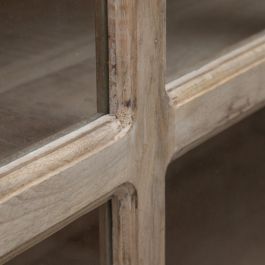 Vitrina Blanco Rozado Madera de Mango 115 X 40 X 194 cm