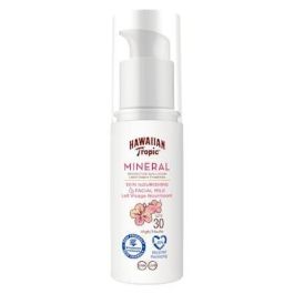 Hawaiian Tropic Leche Facial Solar Mineral SPF 30 UVA/UVB 50ml. Protector Hidratante Diario sin Efecto Blanco Resistente al Agua Precio: 9.98999958. SKU: S0584873