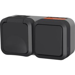 Toma doble - QUARX - Aqua Pro - Exterior, vertical, IP55, 250V, 16A Toma doble - QUARX - Aqua Pro - Exterior, vertical, IP55, 250V, 16A