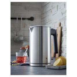 WMF 0413130011 Hervidor de Agua, 1.6L, 2400W, Acero Inoxidable, Indicador de Nivel de Agua, Protección Contra Sobrecalentamiento, Sin Cables