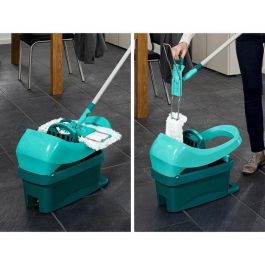 LEIFHEIT Cucharón de essore con ruedas Profi - Con asa de transporte Gire con solo tocar un pie LEIFHEIT Cucharón de essore con ruedas Profi - Con asa de transporte Gire con solo tocar un pie
