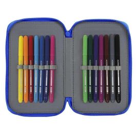 Plumier Doble Real Zaragoza Azul 12.5 x 19.5 x 4 cm (28 piezas) Plumier Doble Real Zaragoza Azul 12.5 x 19.5 x 4 cm (28 piezas)