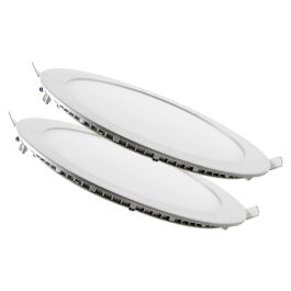 Pack 2 Paneles LED 20W 2000Lm 6000K Circular 40.000H PE-1011P2-CW