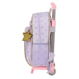 Mochila Escolar con Ruedas Wish Lila 28 x 34 x 10 cm
