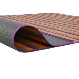 DKD Home Decor Alfombra Bambú Rayas Multicolor 230 x 160 cm (2 Unidades) Colección Bamboo carpets 25 Ambiente Urban