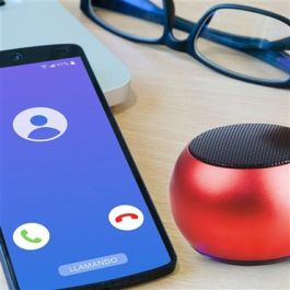 Elbe ALT-R70-TWS Altavoz Bluetooth 3W TWS Rojo, Manos Libres, Sonido Estéreo con Doble Emparejamiento