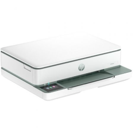 HP 714J1B Impresora Multifunción Envy 6130e WiFi Móvil Fotográfica | Imprime, Escanea, Copia, Fax | Dúplex Blanco y Verde