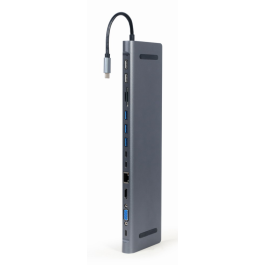 Hub USB GEMBIRD A-CM-COMBO9-01 Gris Precio: 97.49999952. SKU: B14JJMN3AR