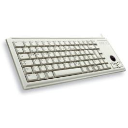 Cherry G84-4400 LUBEU-0 Teclado alámbrico USB Slim Trackball QWERTY US, gris