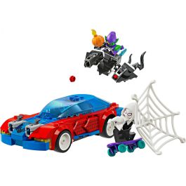 Lego Juego de Construcción Marvel Coche de Carreras de Spider-Man y Duende Verde Venomizado (Edad 7+ Años)