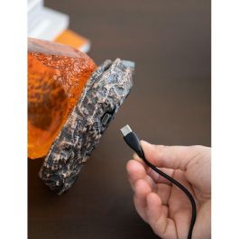ERIK Lámpara 3D Jurassic Park Mosquito en Ámbar - Botón Control, Resina, USB C o Pilas AAA