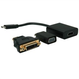 VALUE Display Adapter USB Typ C - VGA + HDMI + DVI