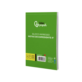 Liderpapel Talonario Notas de Expediente Cuarto Duplo Texto en Portugues