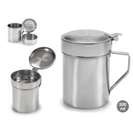 Kinvara Grasera de Acero Inoxidable para Aceite y Grasa de Pescado, 500 ml, Plata, 12x12x10 cm (24 Unidades) Precio: 46.88999986. SKU: B1AV4ND6CV