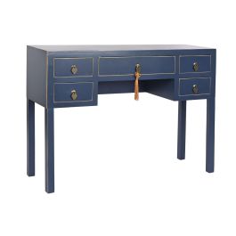 Escritorio Oriental DKD Home Decor Azul Dorado 35 x 78 x 110 cm