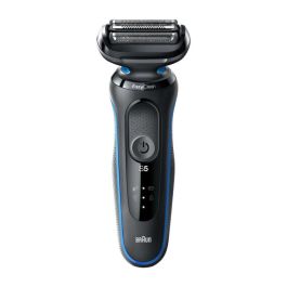 Braun Series 5 51-B1820s - Máquina de afeitar de láminas recargable, 3 cabezas, uso en seco y mojado, negro y azul Precio: 109.2025. SKU: B19E7JF822