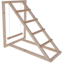 Torre trepadora para gallinas - KERBL - 85 x 55 x 76 cm - Con columpio - Escalera robusta Precio: 64.99893246. SKU: B12WVTQ6FB