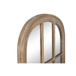 Espejo de pared Home ESPRIT Natural Ventana Decapé 70,5 x 4 x 170,5 cm