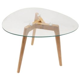 Home Deco Factory Juego de 2 Mesas Nido Cristal Templado Irregular 60x45cm y 50x38cm