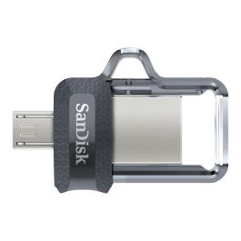 Sandisk Ultra Dual m3.0 Memoria USB 256GB, USB-A / Micro-USB 3.2, Gris