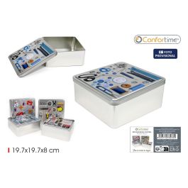 Estuche de metal para costura 19.7 x 19.7 x 8 cm - Inde (12 Unidades) Precio: 49.89000005. SKU: B1GCPMZX4M