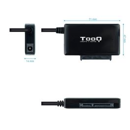 Tooq TQHDA-01A Adaptador USB 3.1 Gen1 a SATA para Discos Duros 2.5" 3.5" con Alimentación 12V para HDD hasta 4TB