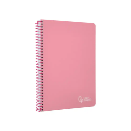 Liderpapel Cuaderno Espiral Witty Tapa Dura A5 80 Hojas 90gr Cuadro 4mm Rosa