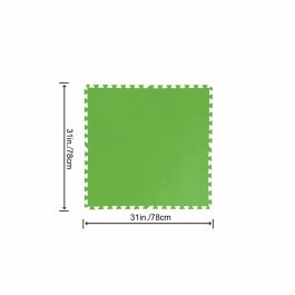 Bestway Suelo Piscina Foam Verde 9 Piezas 78x78 cm Jardin 58636