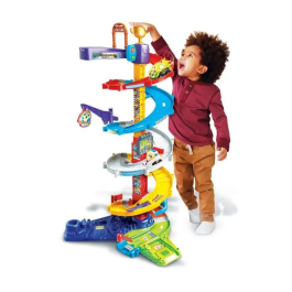 Vtech Tut Tut Bolides Mega Circuito Espiral 2 en 1 para Niños de 1 a 5 Años