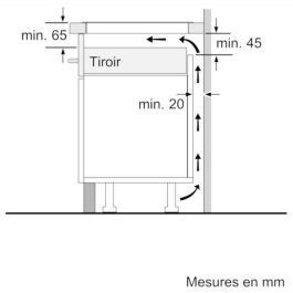Bosch Placa de inducción Serie 2 PUC611AA5E, 3 quemadores, 52,2 x 59,2 x 5,1 cm, Negro