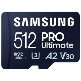 Samsung PRO Ultimate 512GB MicroSDXC UHS-I Adaptador Incluido Velocidad 200 MB/s Precio: 87.5000005. SKU: B1HFKEWDE3