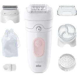 Depiladora eléctrica - BRAUN - Silk-épil 5 - Depilación fácil - Piel suave y duradera - 5-060 - Blanco / Rosa Depiladora eléctrica - BRAUN - Silk-épil 5 - Depilación fácil - Piel suave y duradera - 5-060 - Blanco / Rosa