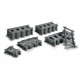 LEGO 60238 City Conjunto de Rieles de Tren y Desvíos. Incluye 4 Curvos, 1 Desvío Derecho y 1 Izquierdo. Compatible con todos los conjuntos LEGO City. LEGO 60238 City Conjunto de Rieles de Tren y Desvíos. Incluye 4 Curvos, 1 Desvío Derecho y 1 Izquierdo. Compatible con todos los conjuntos LEGO City.