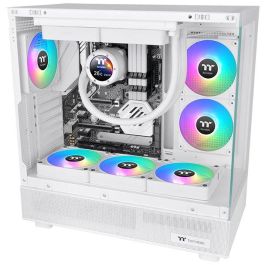 Thermaltake CL-F195-PL14SW-A Kit de 3 Ventiladores de Refrigeración para PC Carcasa 14 cm Blanco con Soporte Hidráulico