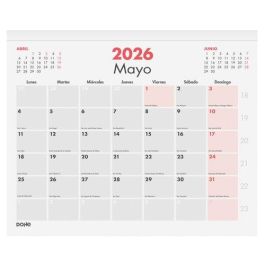 Dohe Calendario Sobremesa Faldilla 30x24.7 cm Números Pequeños 2026 Papel Offset Blanco 80gr, Mes a la Vista Precio: 2.50000036. SKU: B19CYPD8V3
