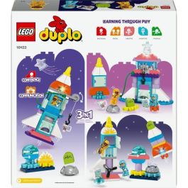 LEGO 10422 DUPLO Aventura en el Transbordador Espacial 3 en 1, Juguete de Construcción de Cohetes, Juego Educativo