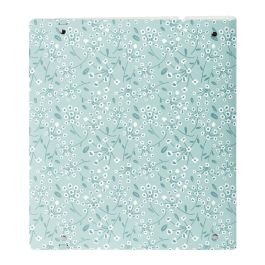 Safta Carpeblock PP Foam 4 Anillas 35mm con Recambio Light Blue Flowers 27x32x4 cm, para 3+ Años