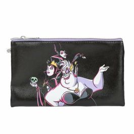 Disney Villanas Set de Belleza con Neceser, Cepillo y Gomas para el Pelo para Niñas +3 Años - Medidas: 20x21.6x4cm