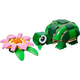 Lego Juego de Construccion Tortuga Con Flor De Nenúfar Creator 6+ Años