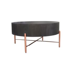 Mesa de Centro DKD Home Decor Metal Aluminio 90 x 90 x 45 cm Madera de mango Precio: 318.4999994. SKU: S3044114