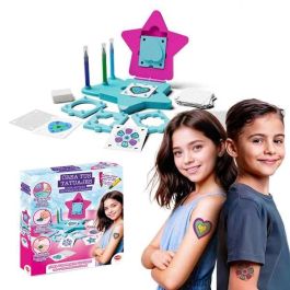 Bizak Kit de Manualidades para Crear Tatuajes Temporales para Niños con Acabado Increíble - Juego Infantil +3 Años