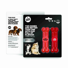 Tasty Bone Juguete para Perro Twin Pack Sabor Gamba Bbq Steak Precio: 10.50000006. SKU: B1G5SVH5TG